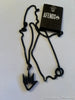 Afends Black Long Flame Logo Necklace Fashion<br><b style="color: #03236a;">3-435</b><br><b style="color: #03236a;">RRP $49.99</b>