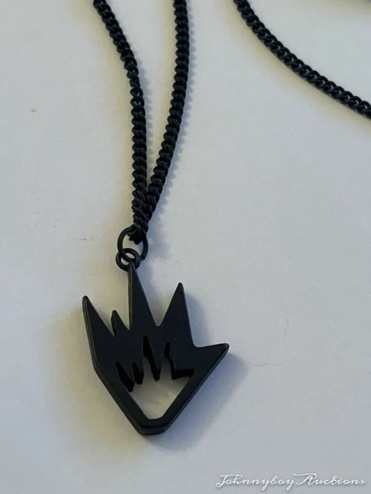 Afends Black Long Flame Logo Necklace Fashion<br><b style="color: #03236a;">3-435</b><br><b style="color: #03236a;">RRP $49.99</b>