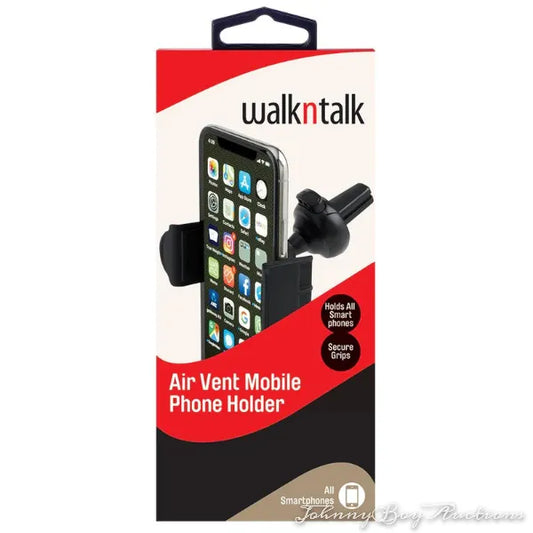 Walkn' Talk Air Vent Mobile Phone Holder<br><b style="color: #03236a;">3-376</b><br><b style="color: #03236a;">RRP $14.99</b>