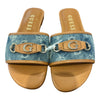 GUESS HAMMI3 Medium Denim Blue Women's Casual Flat Slide Sandals Shoes <br><b style="color: #03236a;">Size 8.5M</b>