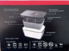 Curtis Stone Glass Food Storage Container<br><b style="color: #03236a;">1-141</b><br><b style="color: #03236a;">Size Large 2.3L</b>