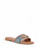 GUESS HAMMI3 Medium Denim Blue Women's Casual Flat Slide Sandals Shoes <br><b style="color: #03236a;">Size 8.5M</b>