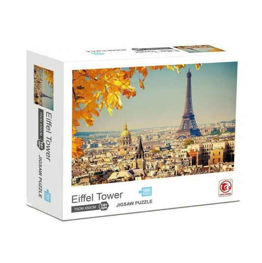 Jigsaw Puzzle 1000 Pieces 70 x 50cm Eiffel Tower Paris France Landscape Hobby<br><b style="color: #03236a;">JBAU679</b>