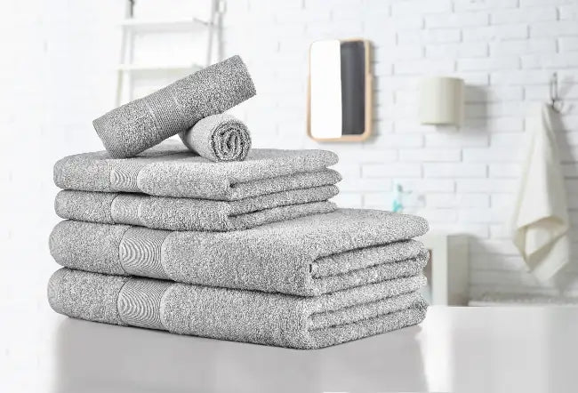 100% Cotton Towel Set Glacier Grey - 6 Pieces<br><b style="color: #03236a;">JBAU1054</b><br><b style="color: #03236a;">RRP $55.99</b>
