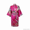 Stunning Japanese Silk Kimono with Peacocks <br><b style="color: #03236a;">1-68</b><br><b style="color: #03236a;">One Size Fits All</b>