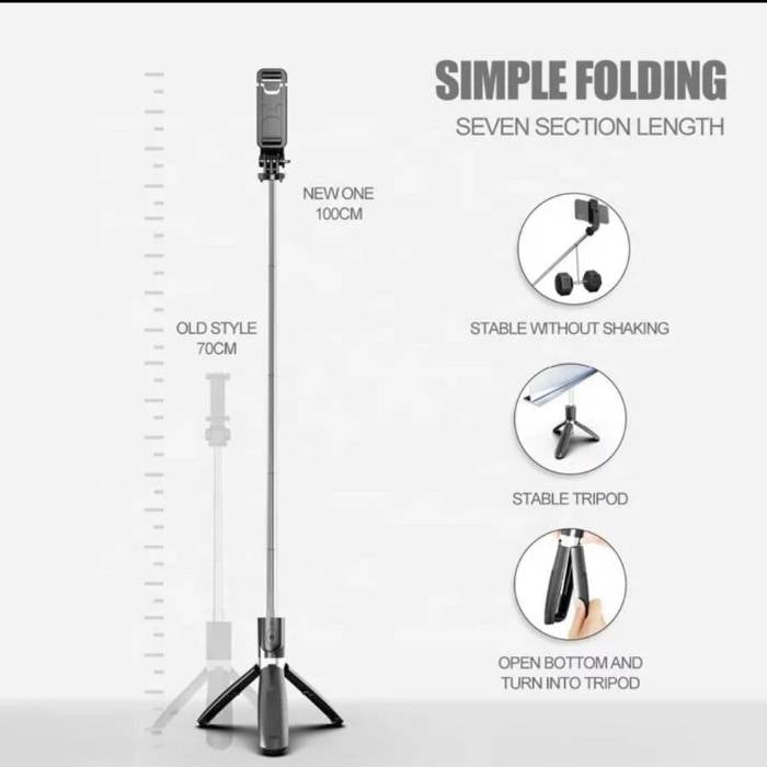 Tripod Bluetooth Remote 360 Rotation phone Stand Selfie Stick<br><b style="color: #03236a;">RRP $49.99</b>