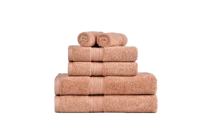 100% Cotton Towel Set Dusky Coral - 6 Pieces<br><b style="color: #03236a;">JBAU1055</b><br><b style="color: #03236a;">RRP $65.99</b>