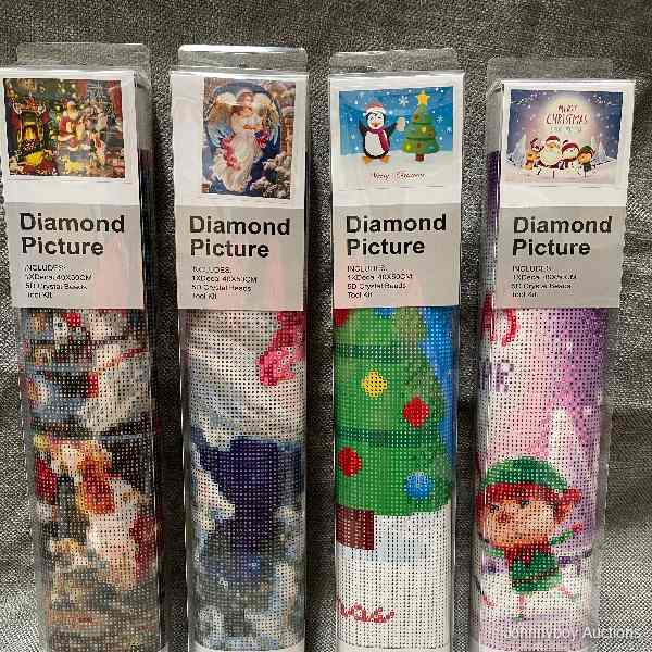 4 x Xmas Diamond Arts 40x50