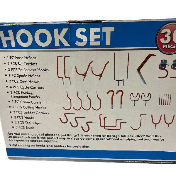 30 Piece Hook Set