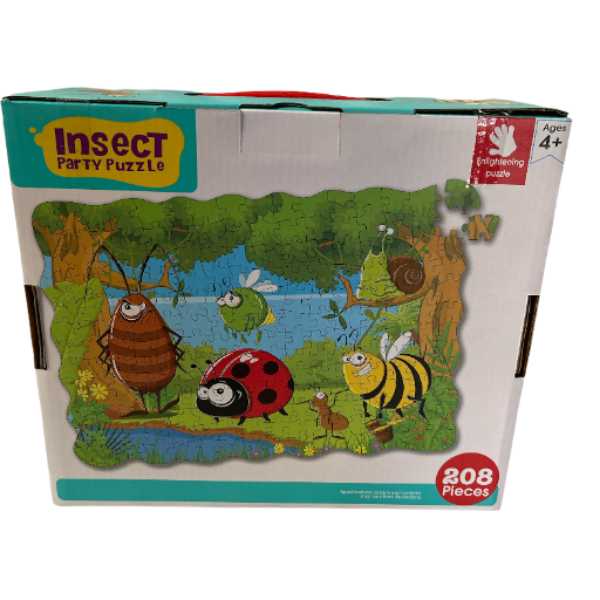 Insect Party Puzzle 208 Pieces<br><Br><b style="color: #03236a;">RRP $39.99</b>