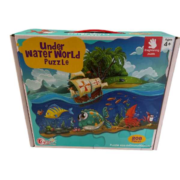 Under Water World Puzzle 208 Pieces<br><Br><b style="color: #03236a;">RRP $39.99</b>