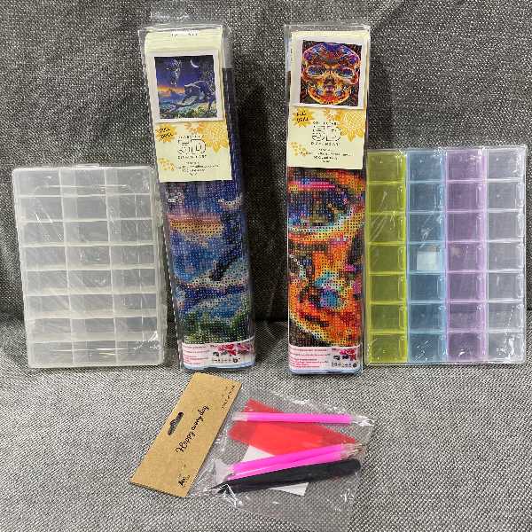 Assorted Diamond Art Items<br><Br><b style="color: #03236a;">Great Value</b>
