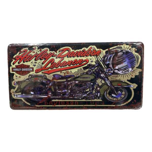 Vintage Style Harley Tin Sign<br><Br><b style="color: #03236a;">Tin Sign</b>
