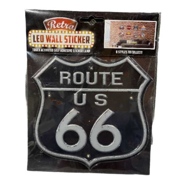 LED Route 66 Sign<br><Br><b style="color: #03236a;">Great Gift</b>