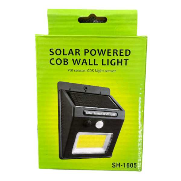 Solar Powered Sensor Light<br><Br><b style="color: #03236a;">LED</b>