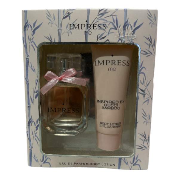 Ladies Perfume Gift Set Impress Me<br><Br><b style="color: #03236a;">Inspired By Gucci Bamboo</b>