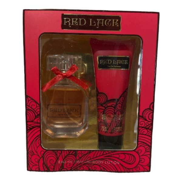 Ladies Perfume Gift Set Red Lace <br><Br><b style="color: #03236a;">Inspired By Beyonce Heat</b>