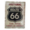 Vintage Style A3 Metal Sign<br><Br><b style="color: #03236a;">Route 66</b>