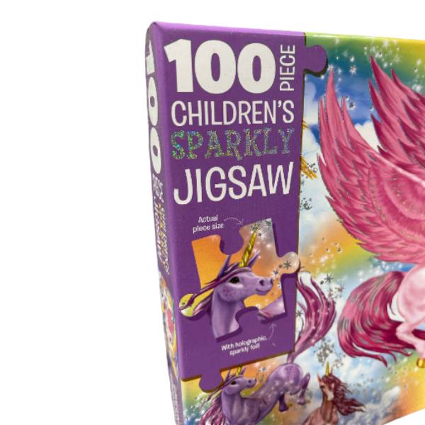 Unicorn Jigsaw Puzzle<br><Br><b style="color: #03236a;">100 Pieces</b>