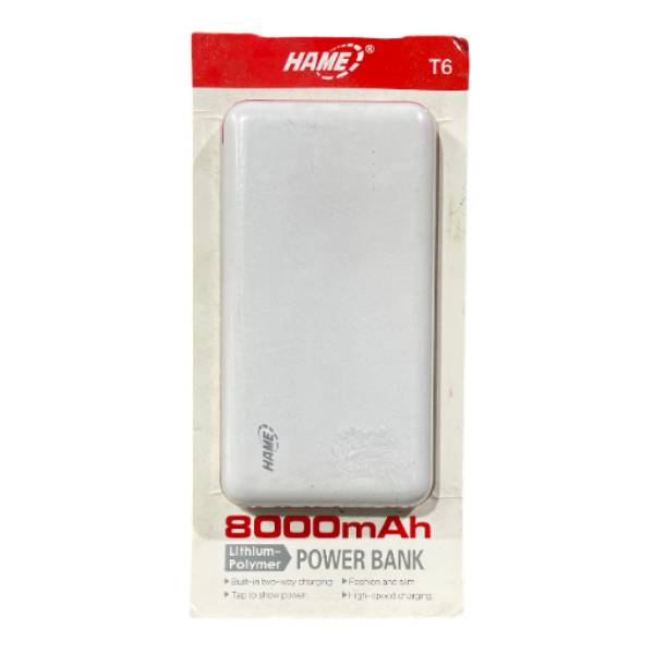 Power Bank 8000 mah<br><Br><b style="color: #03236a;">Lithium Polymer</b>