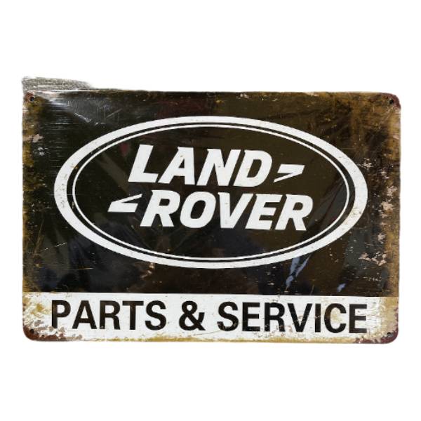 Vintage Style Tin Sign Size A4<br><Br><b style="color: #03236a;">Land Rover</b>