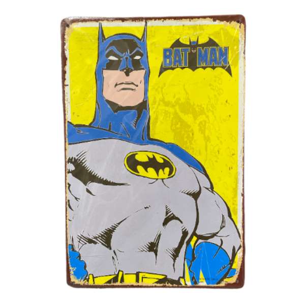 Vintage Style Tin Sign A4<br><Br><b style="color: #03236a;">Batman</b>