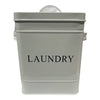 White Laundry Storage Tin