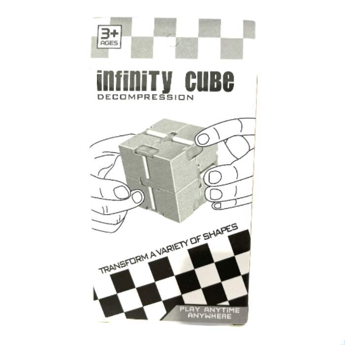 Infinity Cube Fidget Toy<br><Br><b style="color: #03236b;">Size 80mm</b>