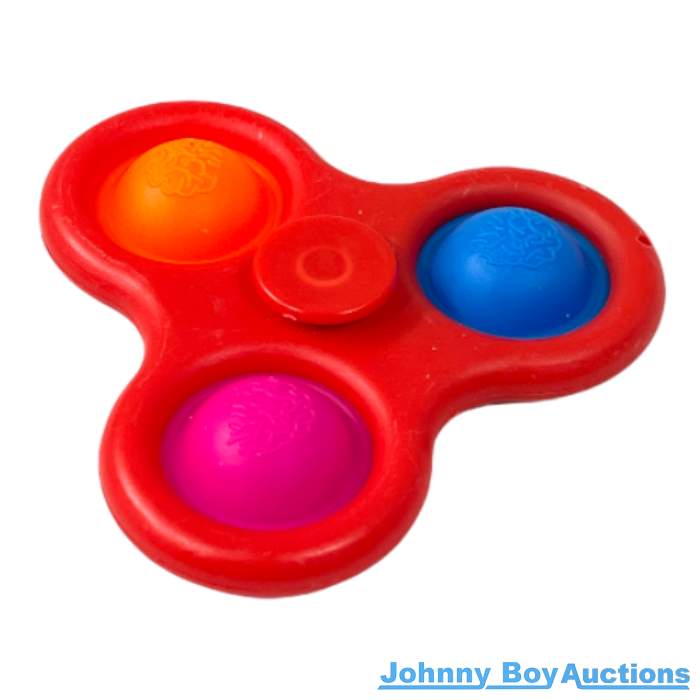 Red Fidget Popping Spinner<br><Br><b style="color: #03236b;">Size 85mm</b>
