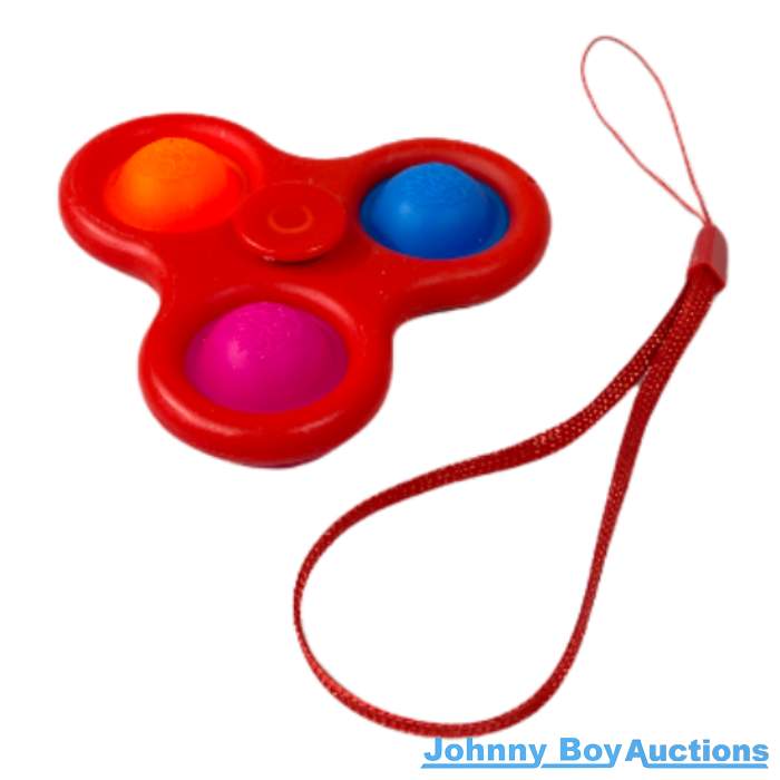 Red Fidget Popping Spinner<br><Br><b style="color: #03236b;">Size 85mm</b>