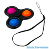 Black Fidget Popping Spinner<br><Br><b style="color: #03236b;">Size 85mm</b>