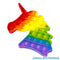 Rainbow Unicorn Fidget Toy<br><Br><b style="color: #03236b;">Size 120mm</b>