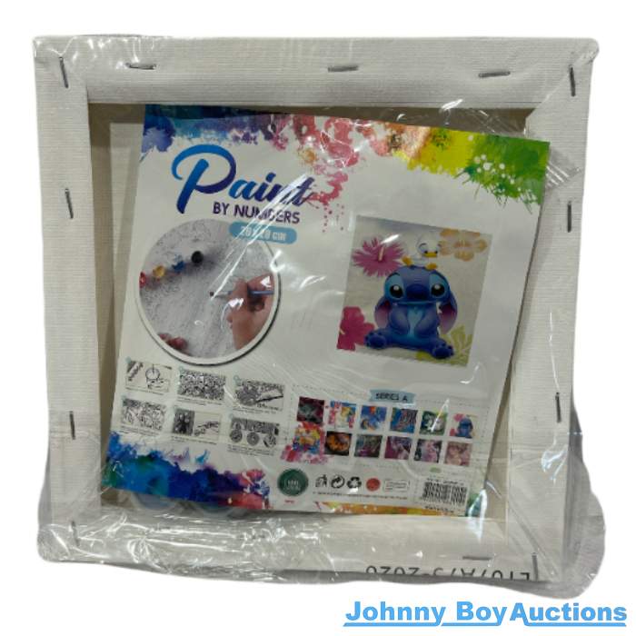Paint By Numbers Kit Set Framed Canvas<br><Br><b style="color: #03236b;">Size 200x200 mm</b>