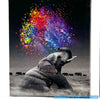 Paint By Number Kit Set 40x50<br><br><b style="color: #03236b;">Elephant</b>