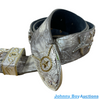 Michel Rene Designer Belt<br><br><b style="color: #03236a;">Size: 36 inches</b>