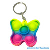 Butterfly Rainbow Fidget Popping Toy Keyring<br><Br><b style="color: #03236b;">Size 56mm</b>