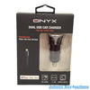 Onyx Dual USB Charger & Cable<br><b style="color: #03236a;">5-636</b><br><b style="color: #03236a;">To Suit iPhones</b>