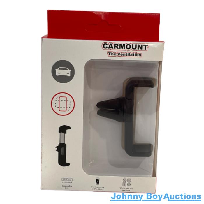 Car Mount The Ventilation<br><br><b style="color: #03236b;">Fits Large Phones as well</b>