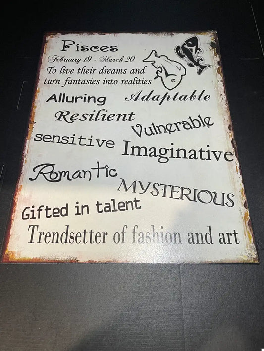 Large Vintage Style Tin Sign <br><b style="color: #03236a;">JBAU04</b><Br><b style="color: #03236a;">RRP $29.95</b>