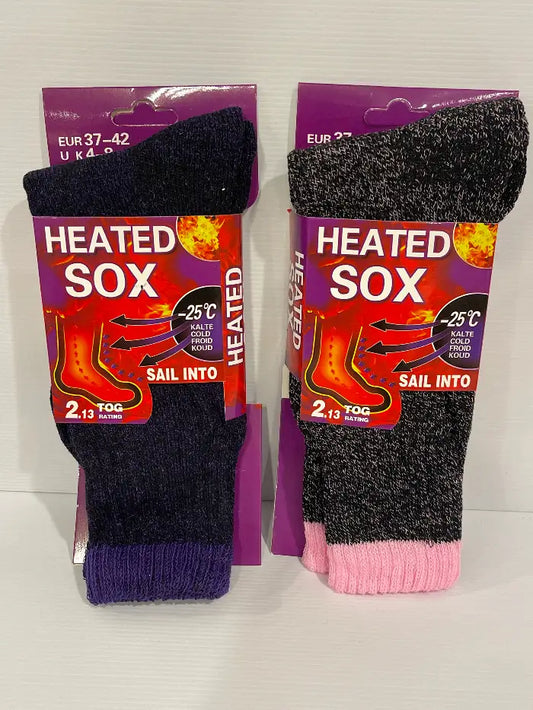 Ladies Heated Socks<br><b style="color: #03236a;">JBAU685</b><br><b style="color: #03236a;">2.13 Tog</b>