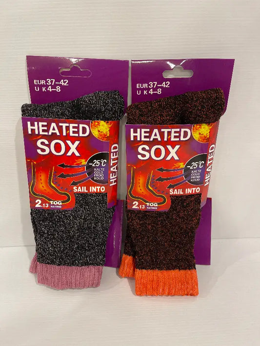 Ladies Heated Socks<br><b style="color: #03236a;">JBAU686</b><br><b style="color: #03236a;">2.13 Tog</b>