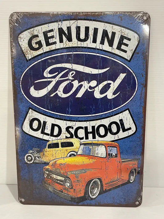Vintage Style Tin Sign<br><b style="color: #03236a;">JBAU735</b><br><b style="color: #03236a;">Ford</b>