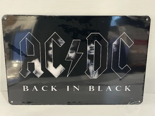 Vintage Style Tin Sign<br><b style="color: #03236a;">JBAU772</b><br><b style="color: #03236a;">AC/DC</b>