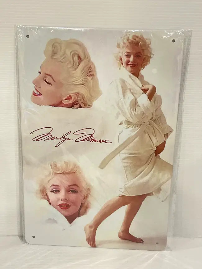 Vintage Style Tin Sign Size A4<br><b style="color: #03236a;">JBAU1521</b><br><b style="color: #03236a;">Marilyn Monroe</b>