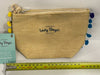 Lazy Days Beach Clutch Bag<br><b style="color: #03236a;">JBAU1618</b><br><b style="color: #03236a;">Coloured Pom Poms</b>