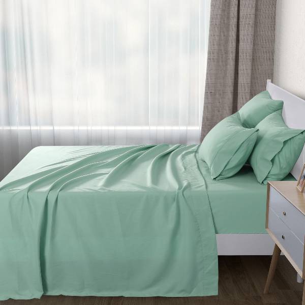 Queen Bed Flat Sheet<br><Br><b style="color: #03236a;">1000TC</b>