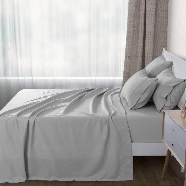 King Bed Platinum Flat Sheet<br><Br><b style="color: #03236a;">1000TC</b>