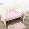 Dreamaker Luxurious Cot Fitted Sheet Baby Pink Grid Cot Standard <br><b style="color: #03236a;">RRP $39.95</b>
