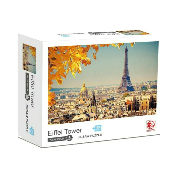 Jigsaw Puzzle 1000 Pieces 70 x 50cm Eiffel Tower Paris France Landscape Hobby<br><b style="color: #03236a;">JBAU1484</b>