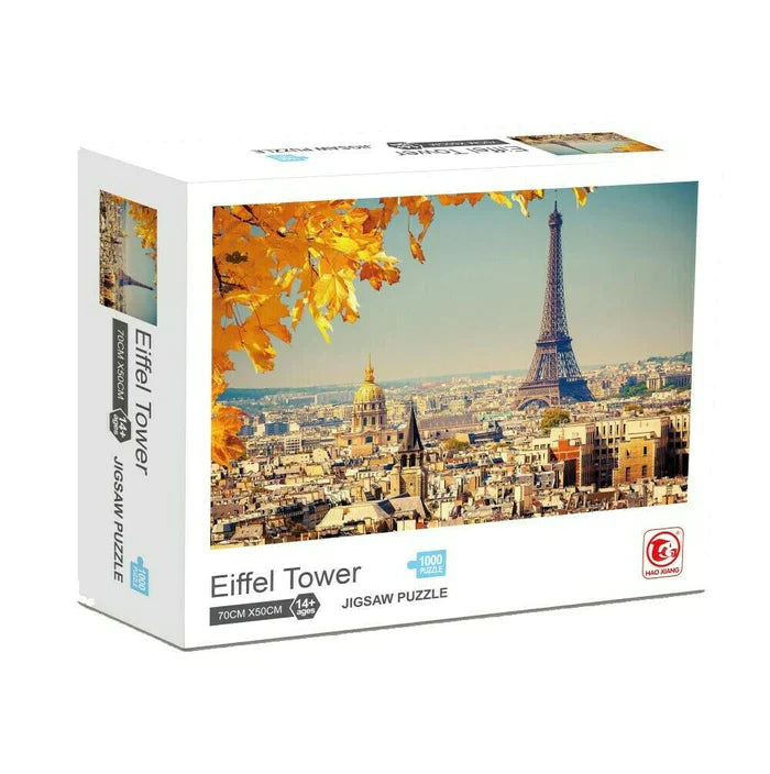 Jigsaw Puzzle 1000 Pieces 70 x 50cm Eiffel Tower Paris France Landscape Hobby<br><b style="color: #03236a;">JBAU870</b>